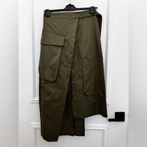 Olive Green Women's army style Skirt
